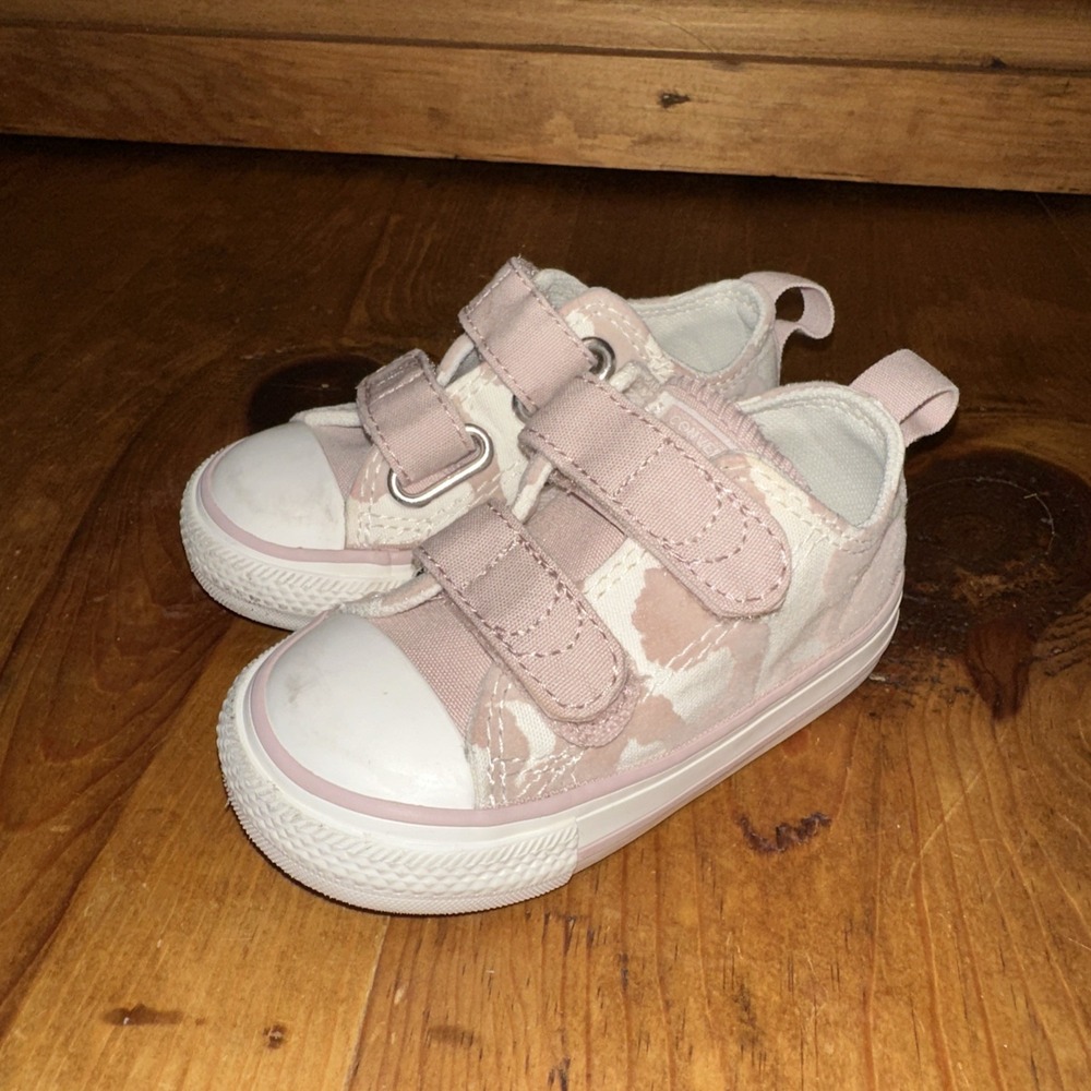 Converse Toddler All Star Pink Easy Slip-Ons‎ Chuck Taylor Sneakers Leopard Sz 5